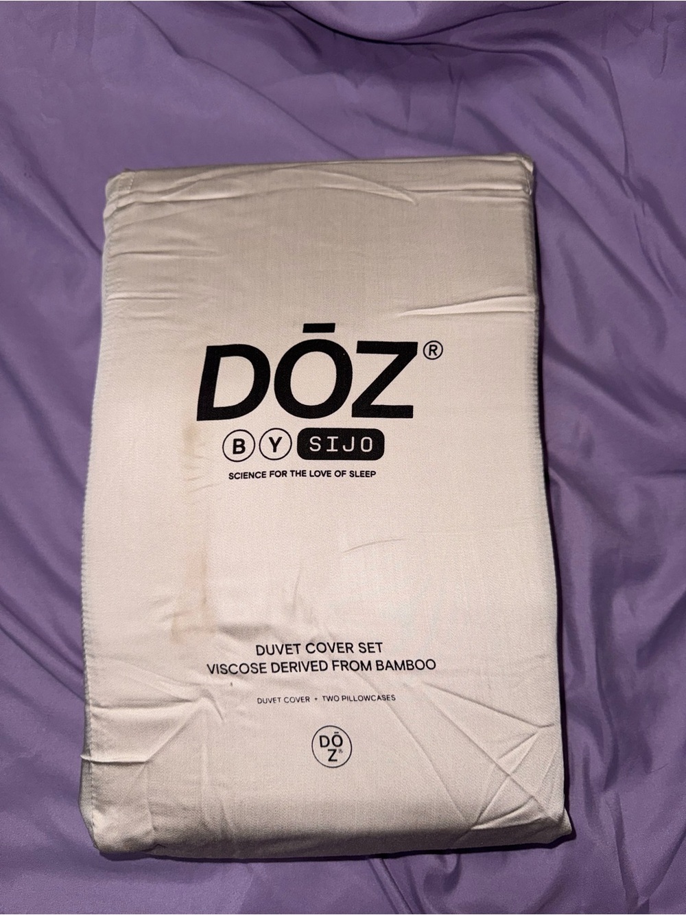 Cream Bamboo Viscose Duvet Cover Set